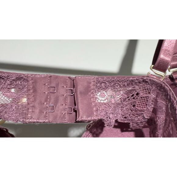 Jessica Simpson Underwire Push Up Lace Light Plum Bra 34B RN 71222 - Picture 5 of 6